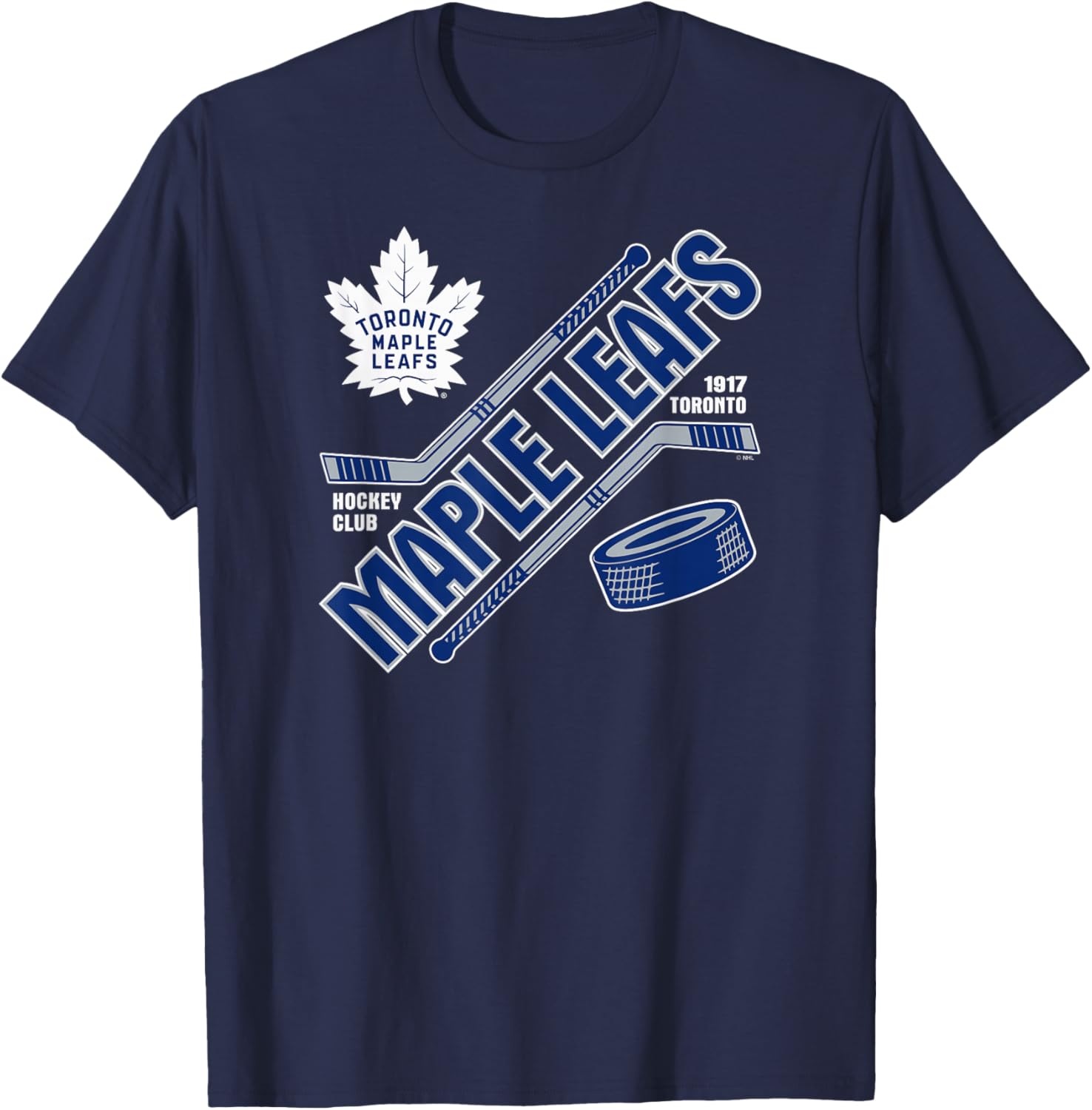 Toronto Maple Leafs Force Black Officially Licensed T-Shirt - T-Shirt | Navy