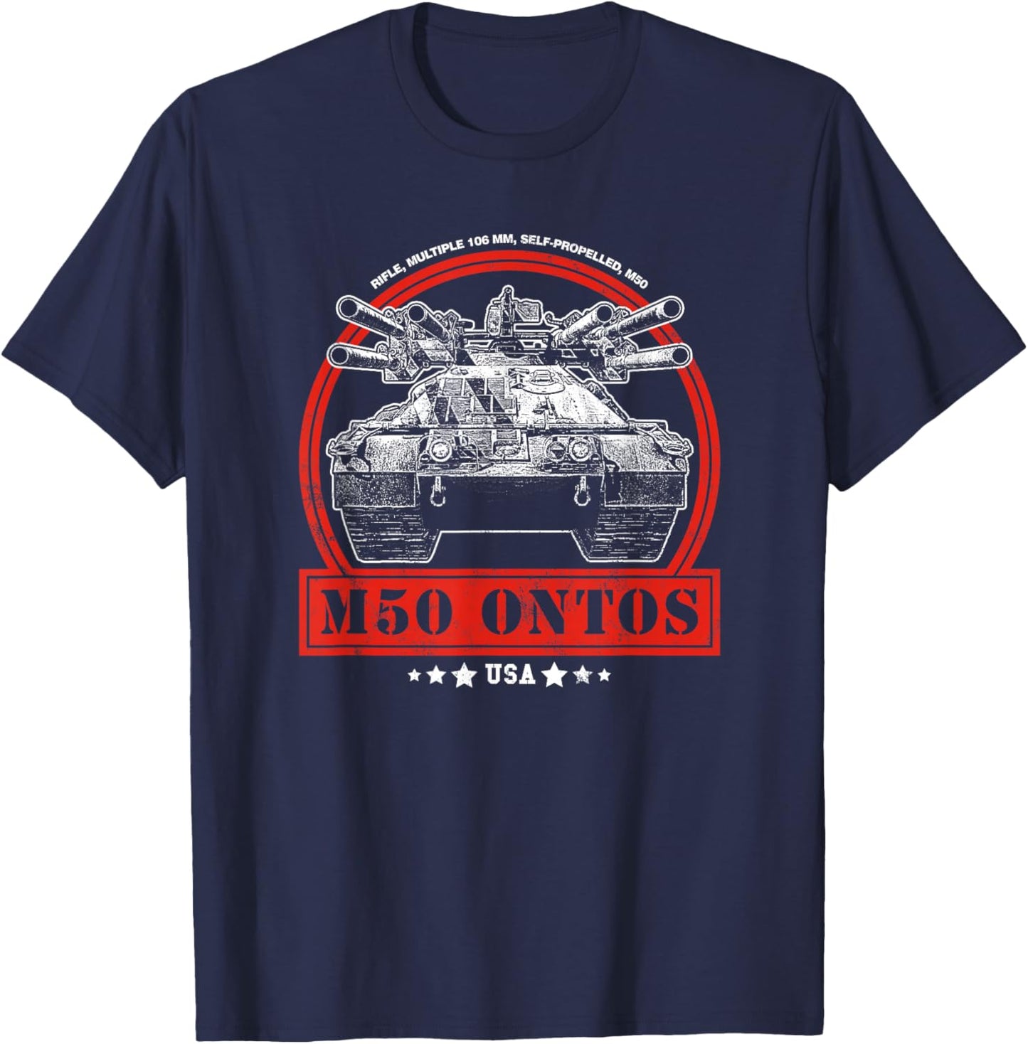 M50 Ontos "Thing" Tank Destroyer T-Shirt - T-Shirt | Navy