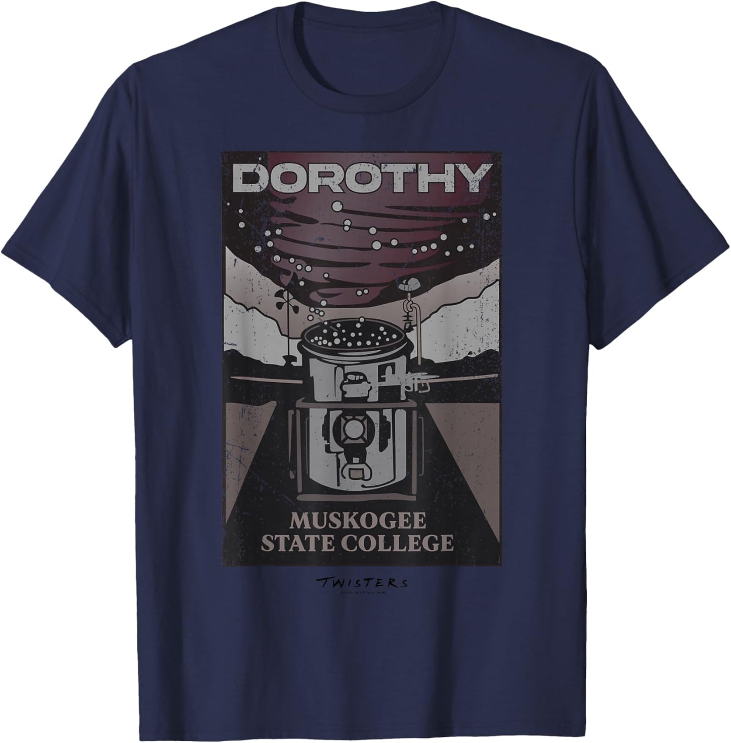 Twisters Dorothy Muskogee State College T-Shirt - T-Shirt | Navy