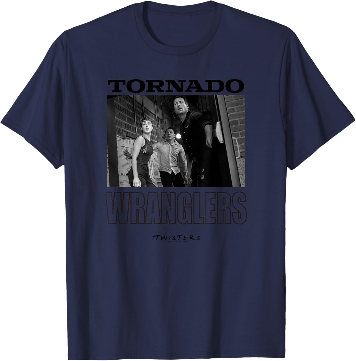 Twisters Tornado Wranglers Tyler Kate & Javi T-Shirt - T-Shirt | Navy