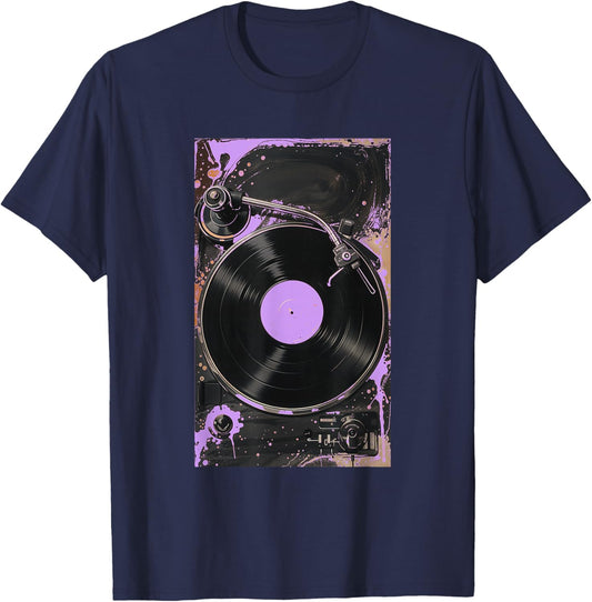 Violet Purple For The Record Light Purple Color Graphic T-Shirt - T-Shirt | Navy