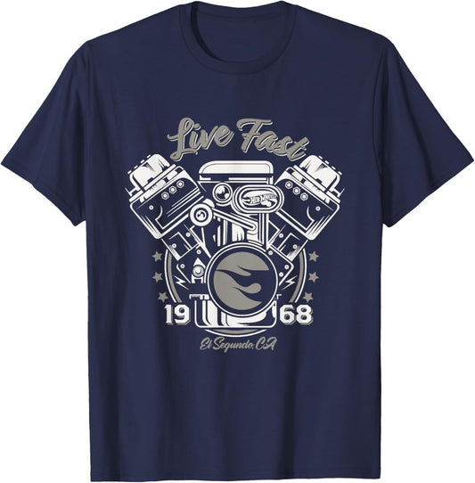 Hot Wheels Live Fast 1968 T-Shirt - T-Shirt | Navy