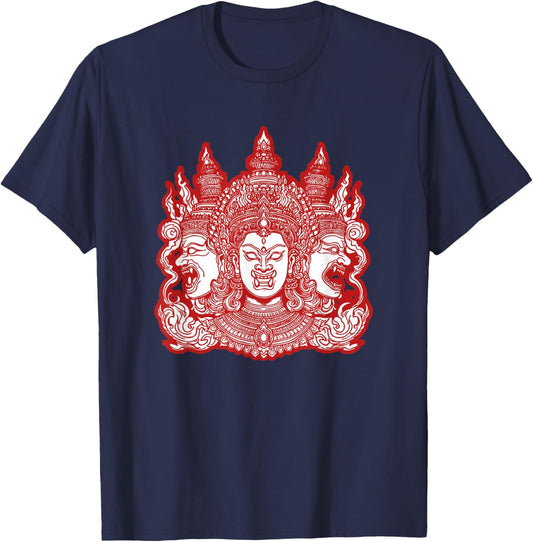 Cambodia Cambodian Khmer Proud Reamker Hanuman T-Shirt - T-Shirt | Navy