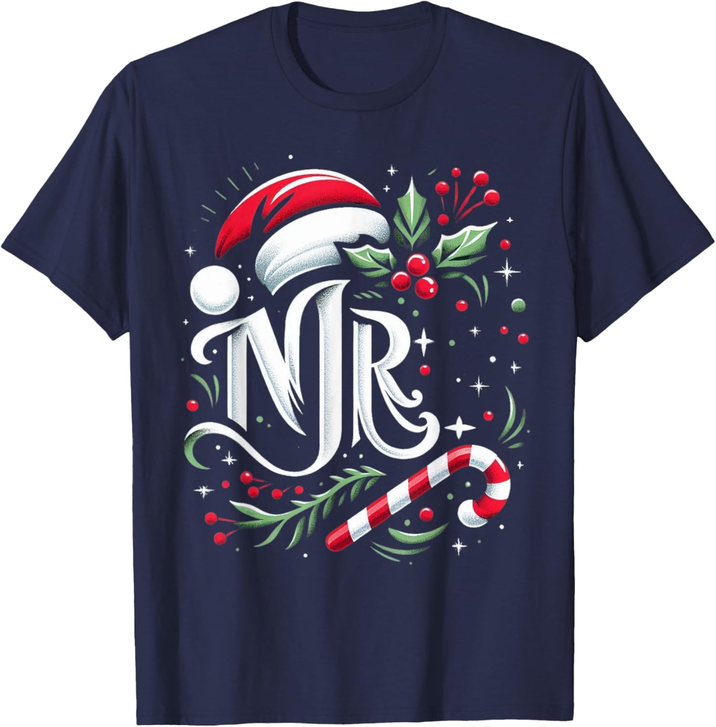 Mr And Mrs Santa Couples Matching Christmas Husband Wife T-Shirt - T-Shirt | Navy