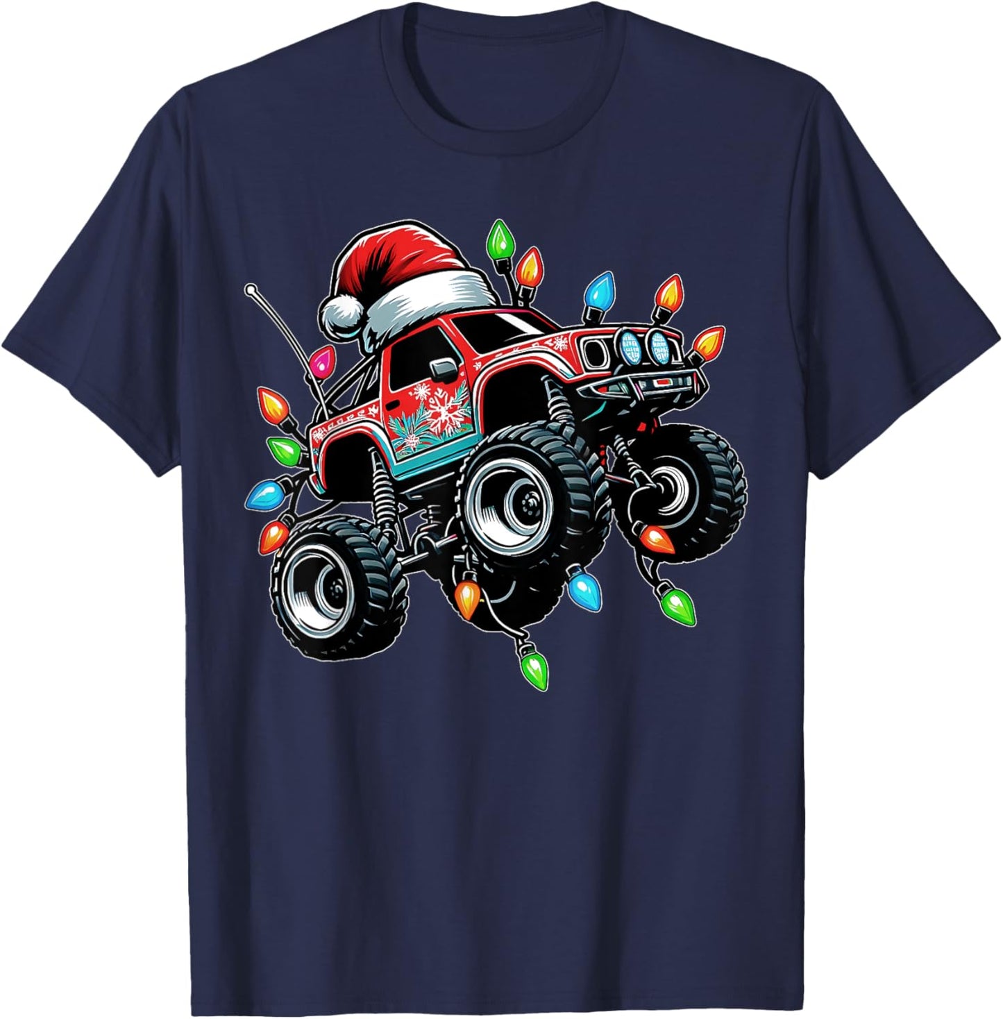 RC Car Racing Christmas Hat Xmas T-Shirt - T-Shirt | Navy