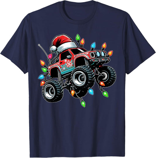 RC Car Racing Christmas Hat Xmas T-Shirt - T-Shirt | Navy