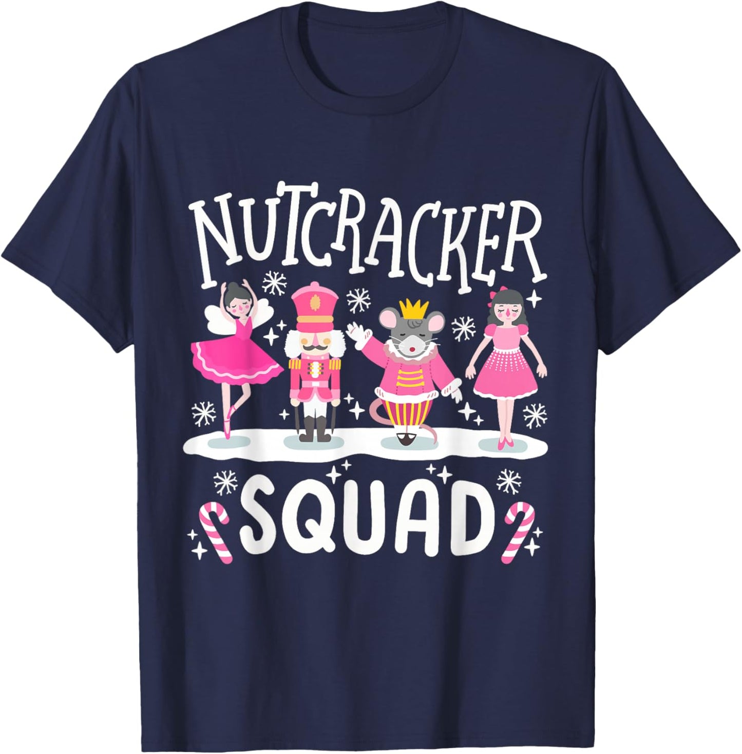 Nutcracker Squad Holiday Christmas Family Matching Pajamas T-Shirt - T-Shirt | Navy