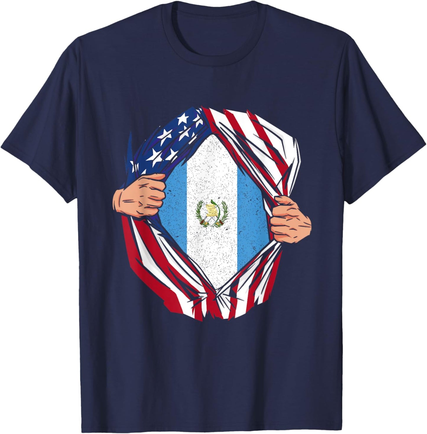 Guatemala Pride Guatemala Citizen Libre Flag Pride Citizen T-Shirt - T-Shirt | Navy