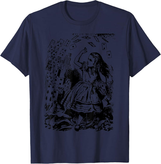 Fairycore Alice Wonderland Cottagecore Aesthetic Women's T-Shirt - T-Shirt | Navy