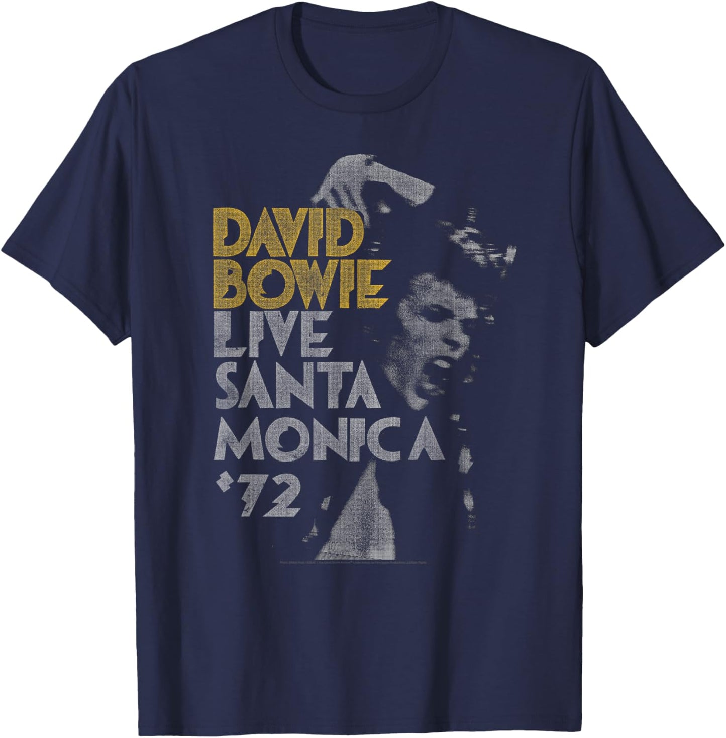 David Bowie - Live Santa Monica '72 T-Shirt - T-Shirt | Navy