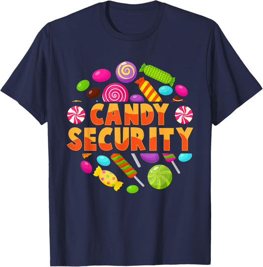 Candy Security Funny Candy Land Costume Candyland Party T-Shirt - T-Shirt | Navy