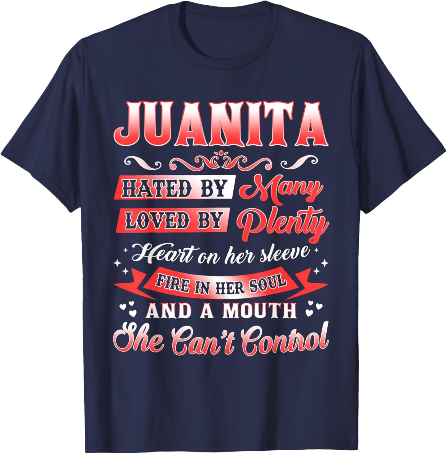 Juanita Name Shirt Personalized Juanita First Name T-Shirt - T-Shirt | Navy