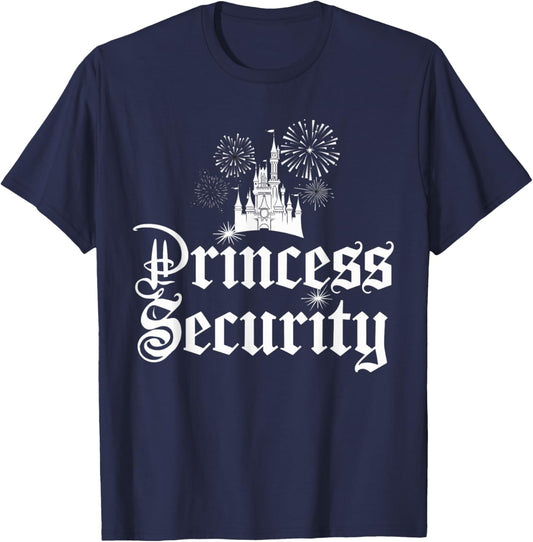 Princess Security Mom Dad Birthday Costume Clothing T-Shirt - T-Shirt | Navy