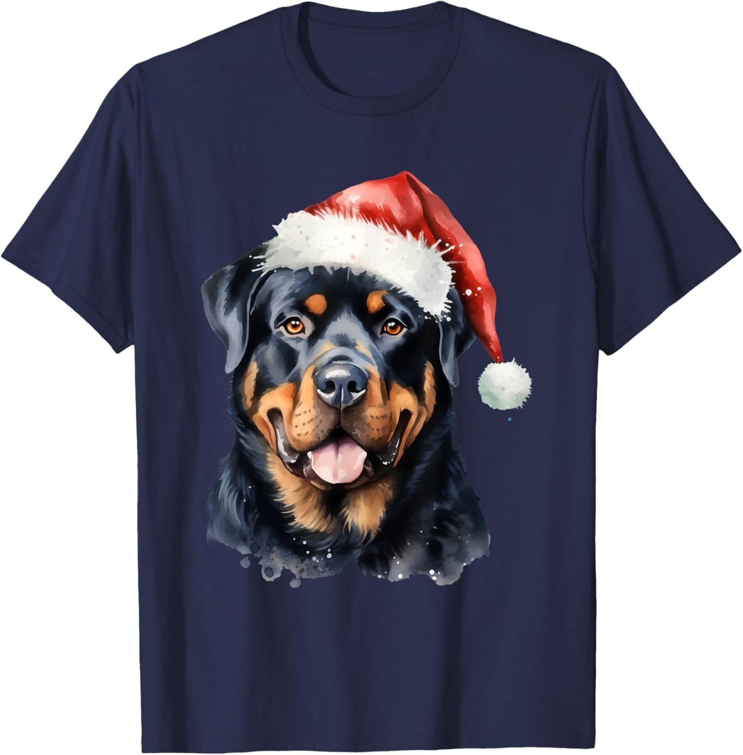 Rottweiler Christmas Dog T-Shirt - T-Shirt | Navy