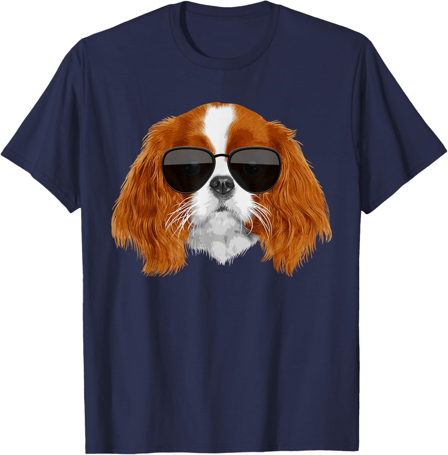 Cavalier King Charles Design Women Cavalier Spaniel T-Shirt - T-Shirt | Navy