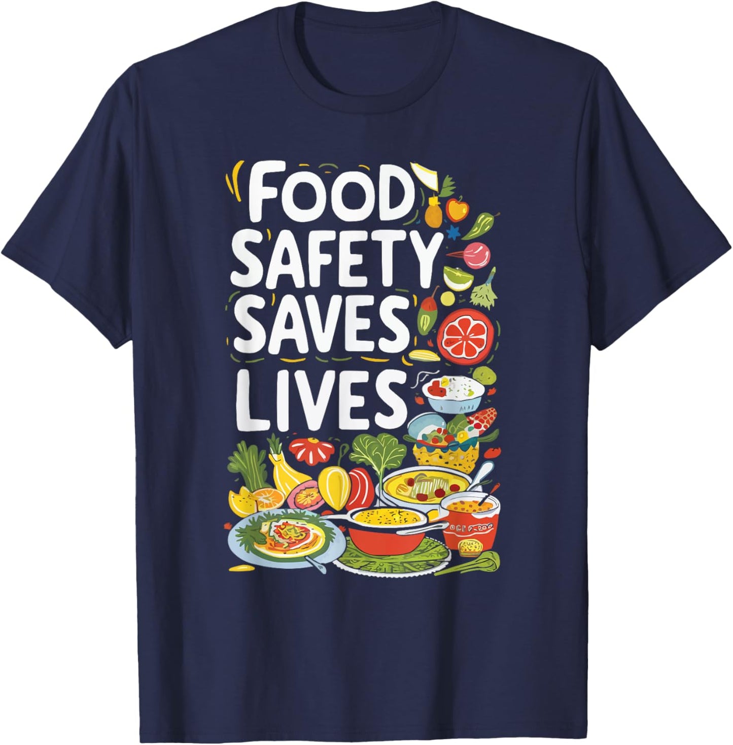 Food Safety Manager Proper Hygiene Job Profession T-Shirt - T-Shirt | Navy