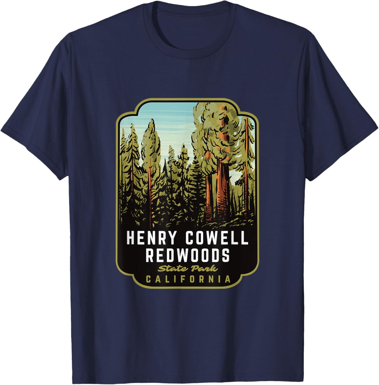 Henry Cowell Redwoods State Park CA T-Shirt - T-Shirt | Navy