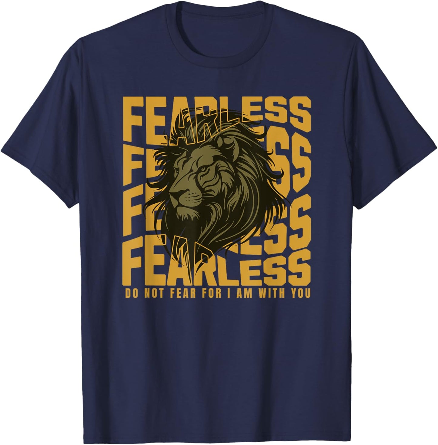 Lion of Judah Can Do All Things Scripture Christian Men Gym T-Shirt - T-Shirt | Navy