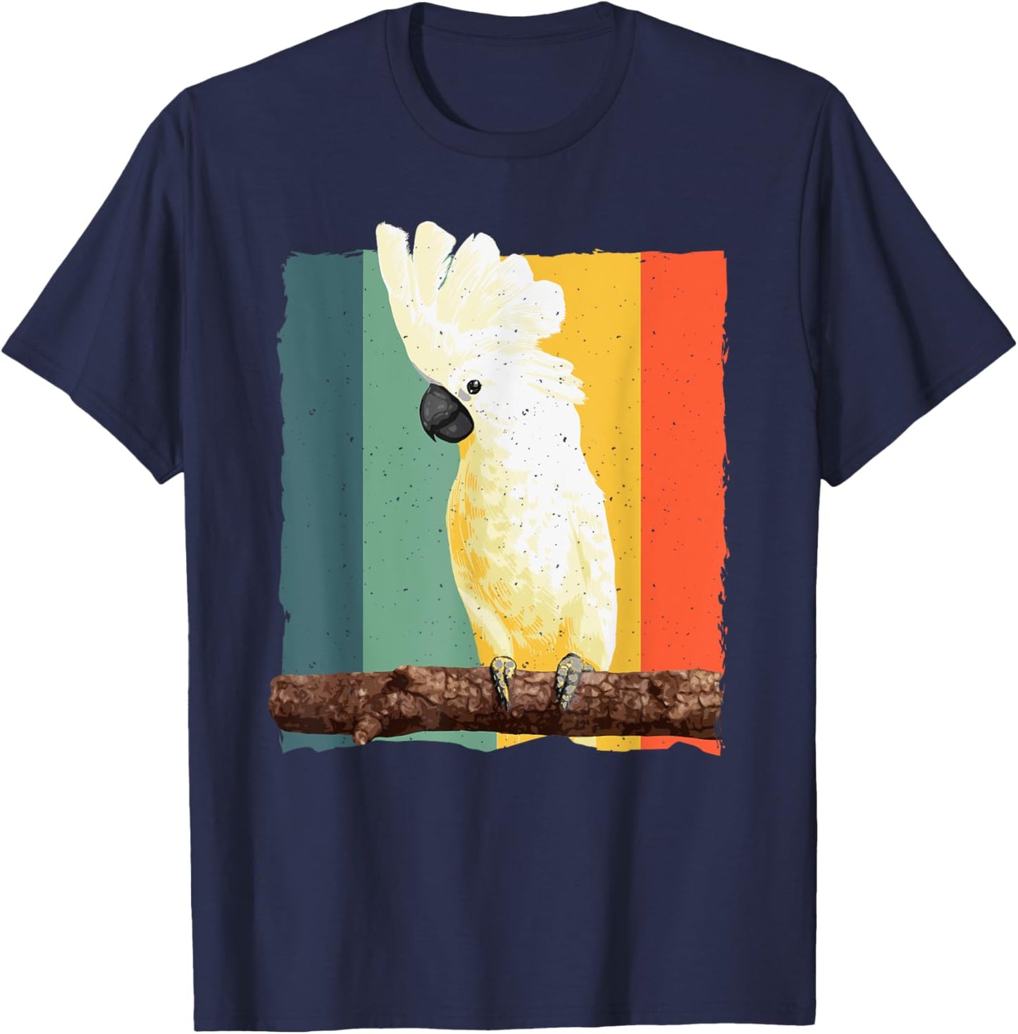 Cool Cockatoo Art Women Parrot Lover Goffin Cockatoo T-Shirt - T-Shirt | Navy