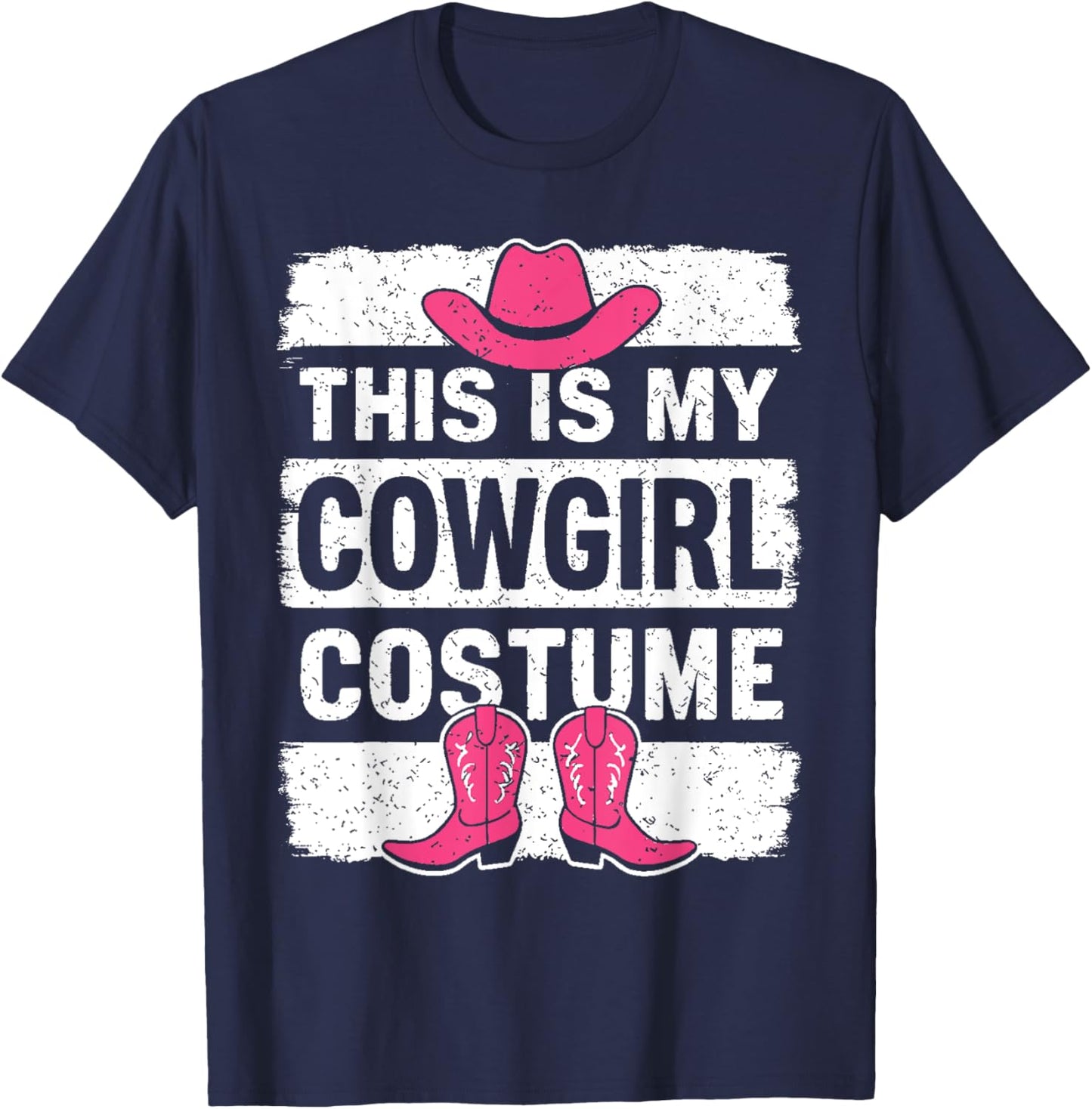 Western Cowgirl Outfit This Is My Cowgirl Costume T-Shirt - T-Shirt | Navy