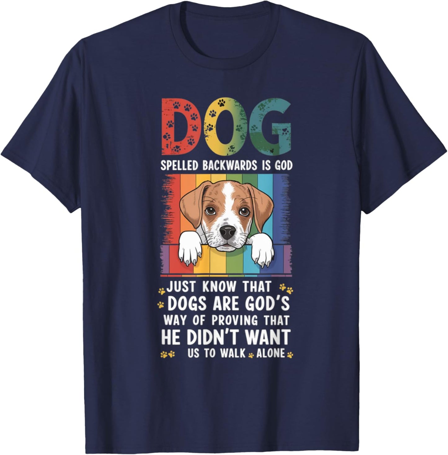 Dog Spelled Backwards Is God Just Know That Women Kids T-Shirt - T-Shirt | Navy