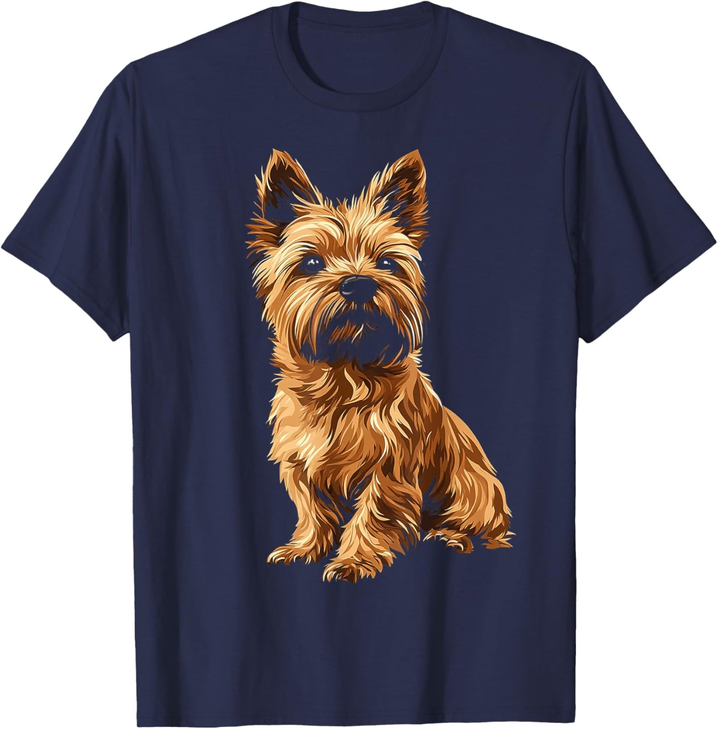 Cairn Terrier Dog Motif Pet Art Cairn Terrier Men Women Kids T-Shirt - T-Shirt | Navy