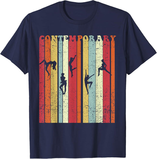 Contemporary Dancing Retro Dance Lover Dancer Men Women T-Shirt - T-Shirt | Navy