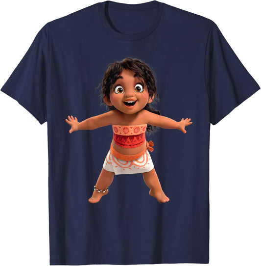 Disney Moana 2 Moana’s Little Sister Simea Excited T-Shirt - T-Shirt | Navy