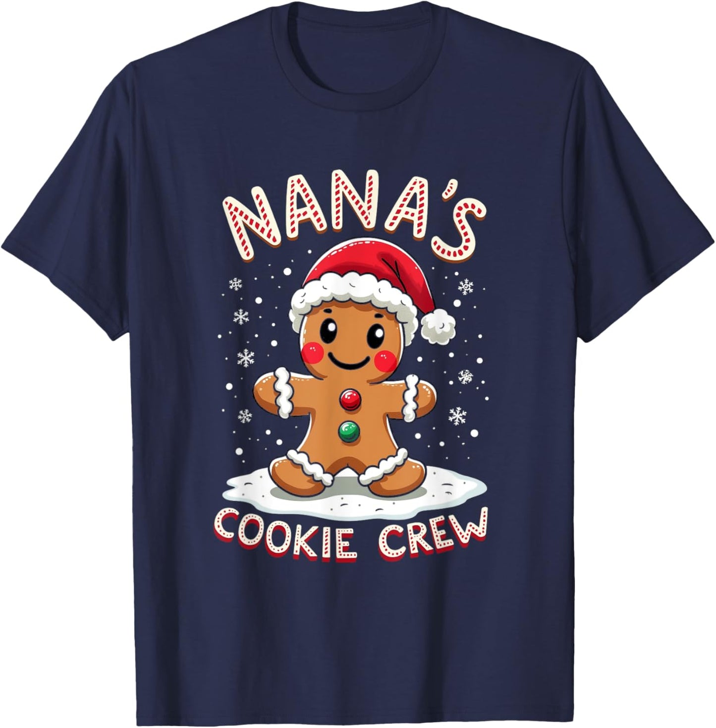 NANA'S COOKIE CREW Holiday Gingerbread T-Shirt - T-Shirt | Navy
