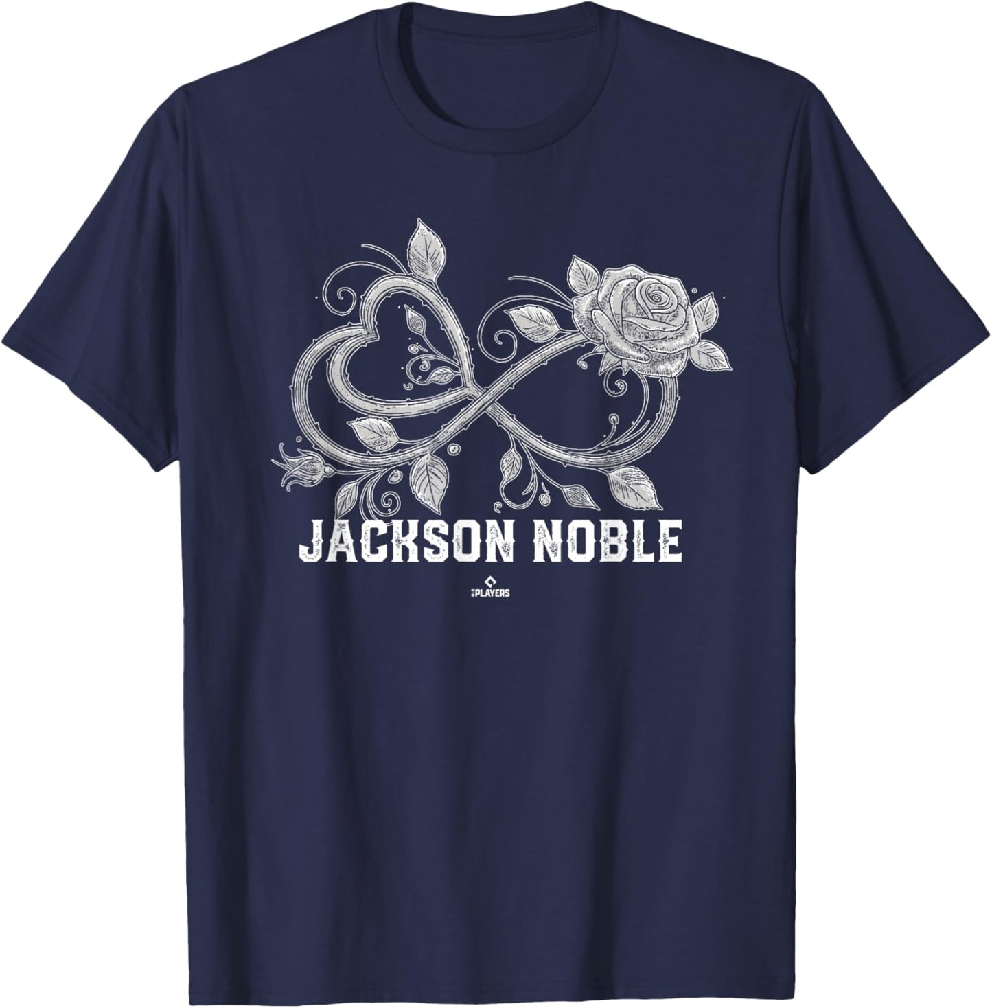 Infinite Heart Rose Thorns Jackson Noble Prospect Baseball T-Shirt - T-Shirt | Navy