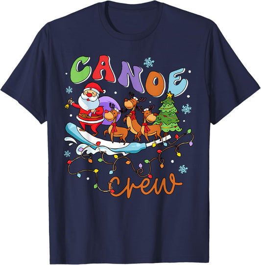 Christmas ICU Nurse Cooter Canoe Crew Critical Care ER ED RN T-Shirt - T-Shirt | Navy
