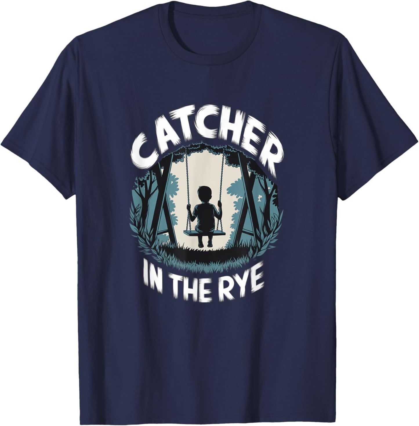 Catcher in the Rye Book Lover Nostalgia Classic Literature T-Shirt - T-Shirt | Navy