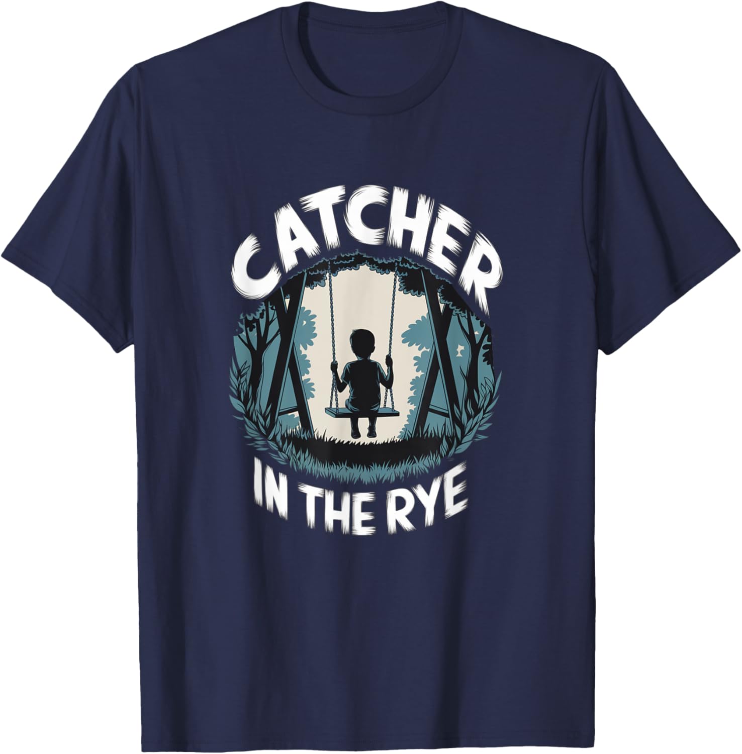 Catcher in the Rye Book Lover Nostalgia Classic Literature T-Shirt - T-Shirt | Navy