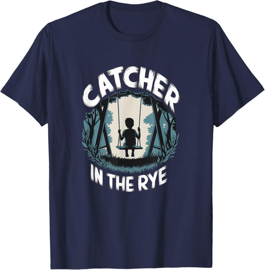 Catcher in the Rye Book Lover Nostalgia Classic Literature T-Shirt - T-Shirt | Navy