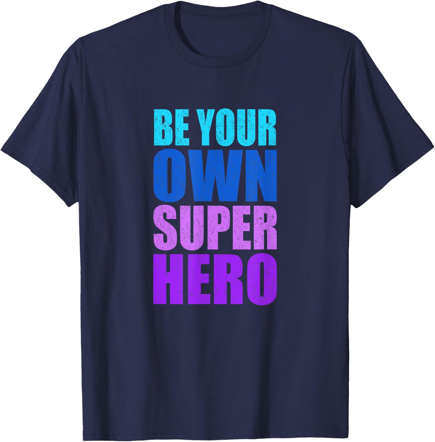 Girls Be Your Own Superhero T-Shirt - T-Shirt | Navy