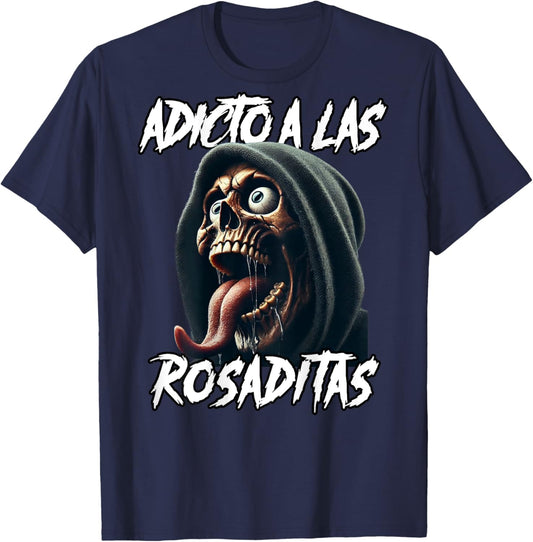 Adicto a las rosaditas gym. Espalda T-Shirt - T-Shirt | Navy
