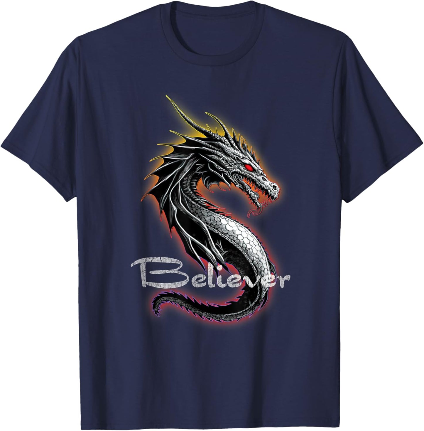 Dragon Believer - Imagine This Gift Dragon Fans T-Shirt - T-Shirt | Navy