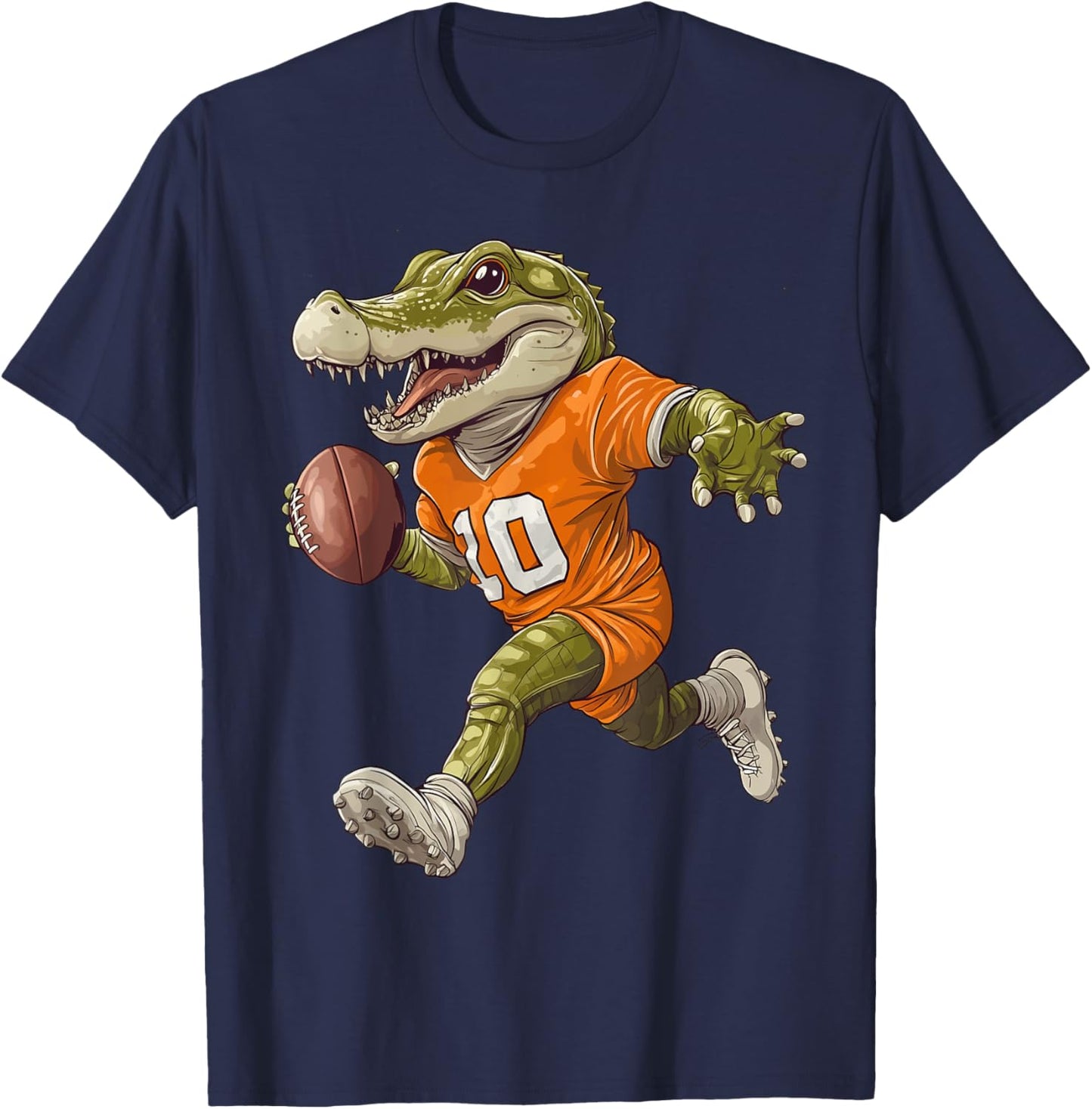 Football Alligator Apparel Sport Design Football Player T-Shirt - T-Shirt | Navy