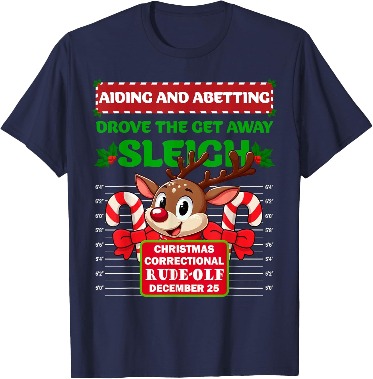 Funny Characters Inmate Christmas Matching Family Group Sets T-Shirt - T-Shirt | Navy