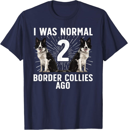 Border Collie Art Women Kids Border Collie Lover T-Shirt - T-Shirt | Navy