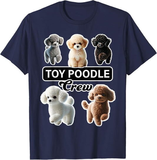 Toy Poodle Crew T-Shirt - T-Shirt | Navy