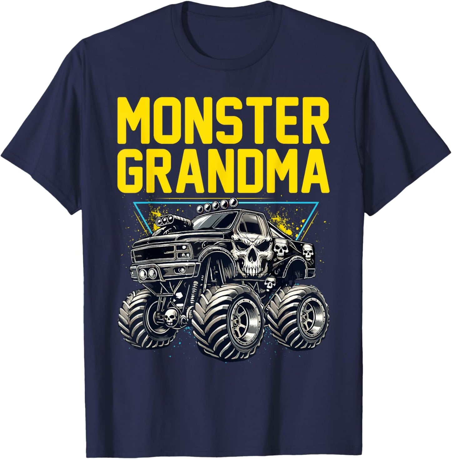Monster Truck Grandma Monster Truck Are My Jam Truck Lovers T-Shirt - T-Shirt | Navy
