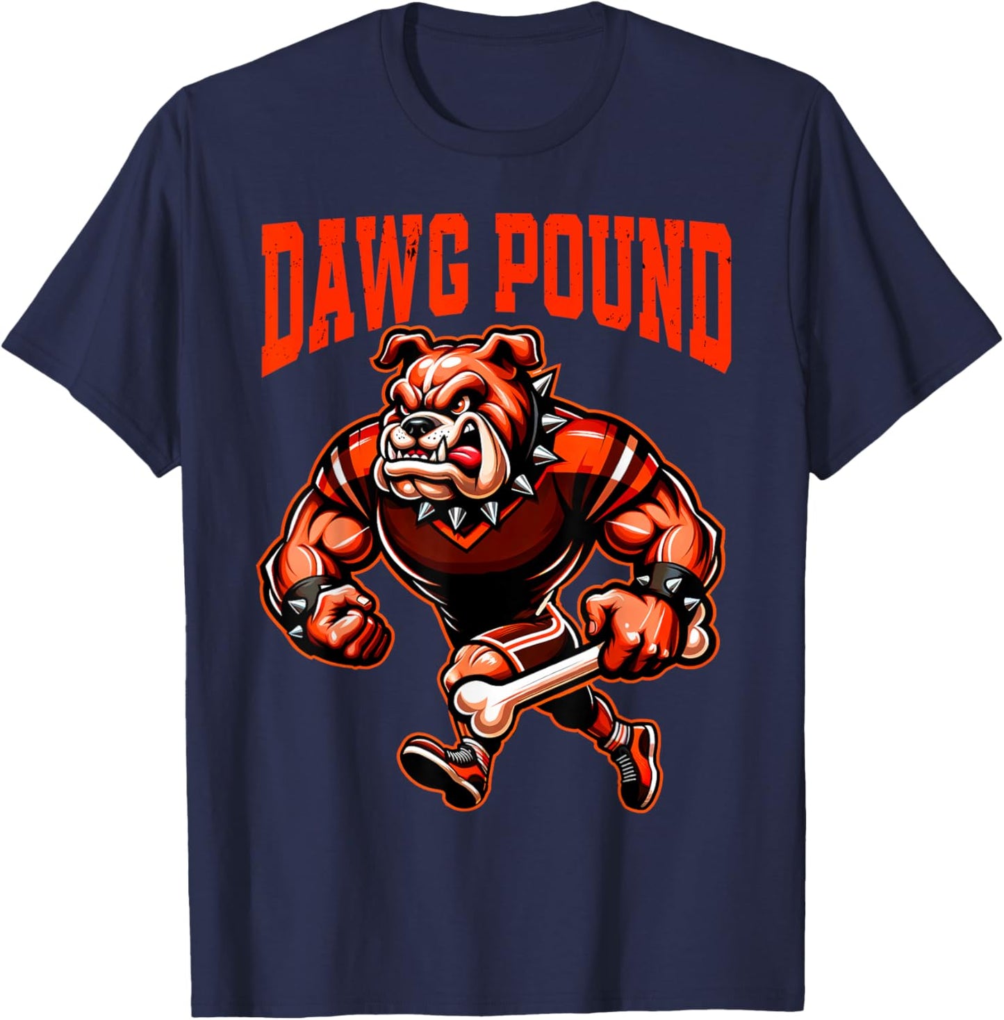 Graphic Cleveland Name Styles | DAWG Dog Pound Gifts Ideas Women Girls Kids T-Shirt - T-Shirt | Navy