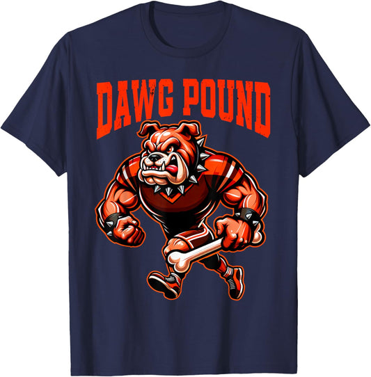 Graphic Cleveland Name Styles | DAWG Dog Pound Gifts Ideas Women Girls Kids T-Shirt - T-Shirt | Navy