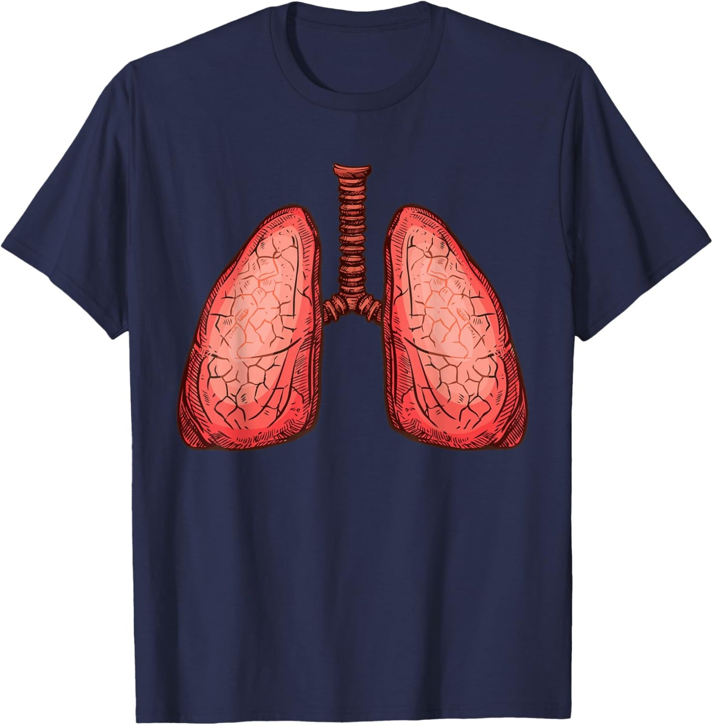 Human Body Organs Anatomy Group Costumes - Lungs Costume T-Shirt - T-Shirt | Navy