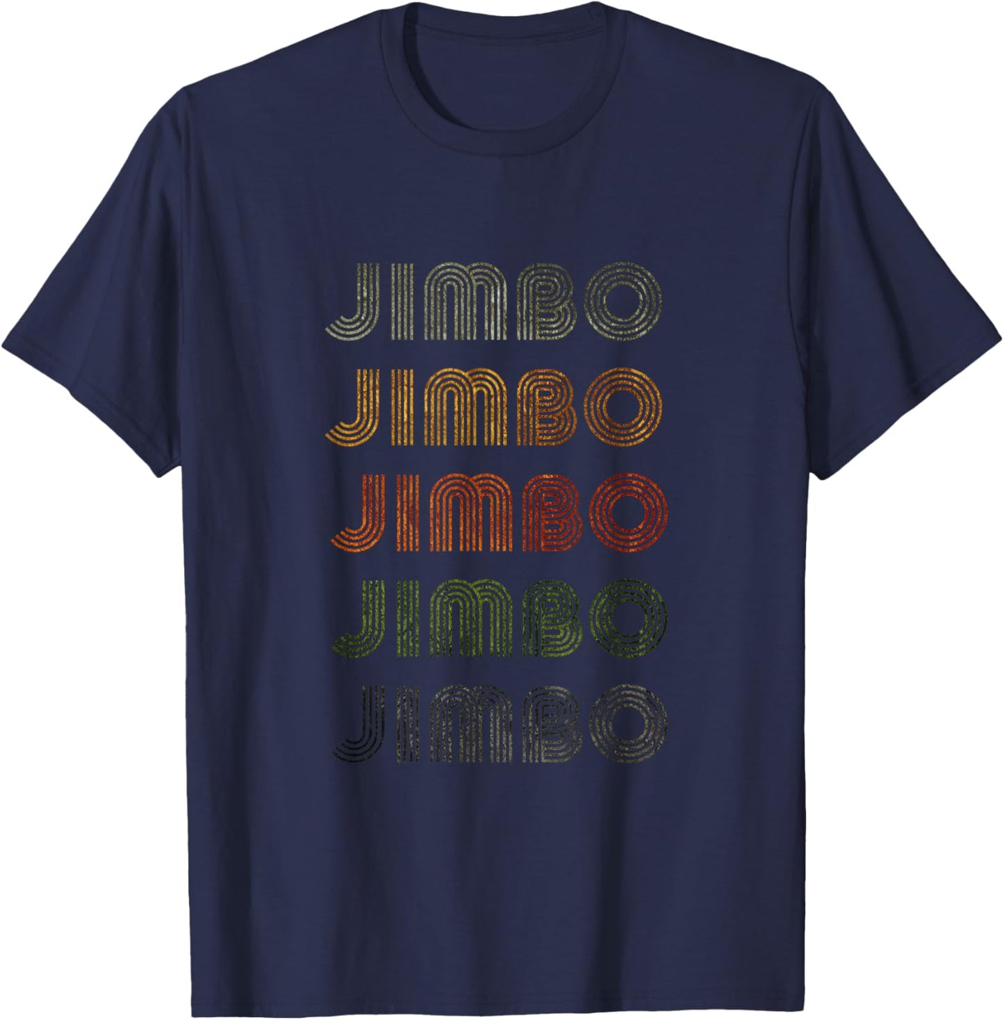 Love Heart Jimbo Grunge Vintage Style Black Jimbo T-Shirt - T-Shirt | Navy