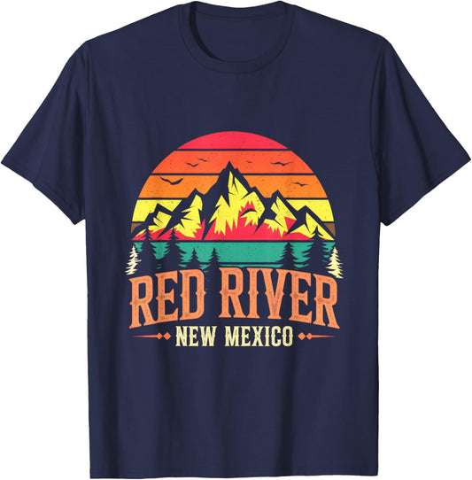 Red River New Mexico - Outdoor Adventure Travel T-Shirt - T-Shirt | Navy
