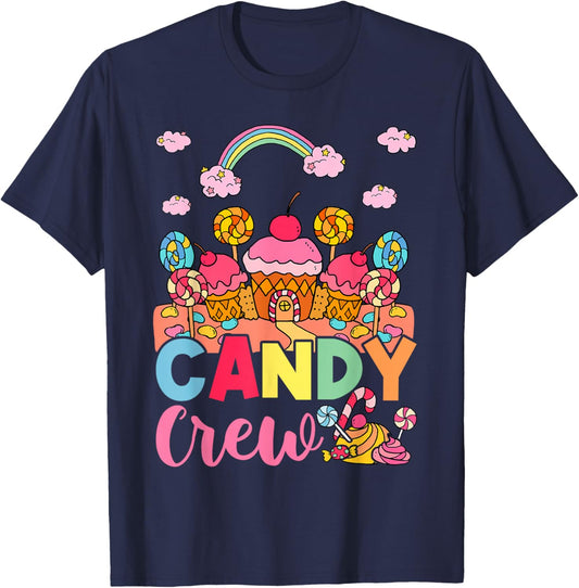 Candy Land Candy Crew Decorations Sweetie Candy Squad T-Shirt - T-Shirt | Navy