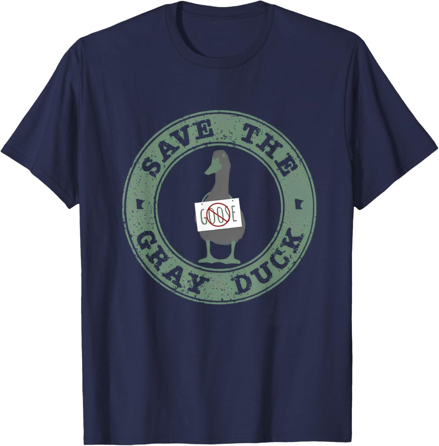 Save The Gray Duck T-Shirt - T-Shirt | Navy