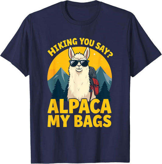 Alpaca Art Men Women Boys Girls Kids Funny Alpaca T-Shirt - T-Shirt | Navy